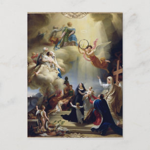 Allegory zu Ehren der Geburt von Henri de Postkarte