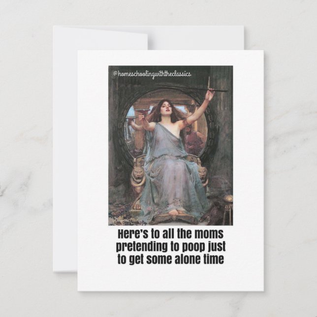 Allein auf dem Throne Feiertagskarte (Vorderseite)