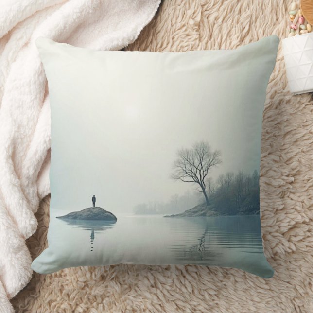 Allein im Nebeldesign Kissen (Decke)