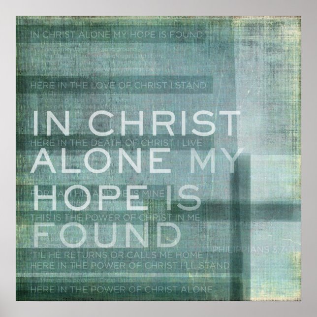 Allein in Christ Poster (Vorne)