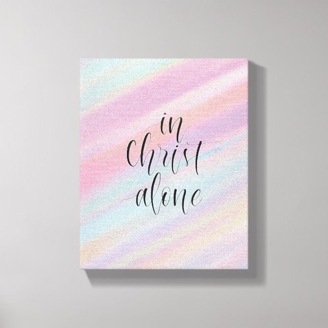 Allein in Christus Leinwanddruck (Vorderseite)