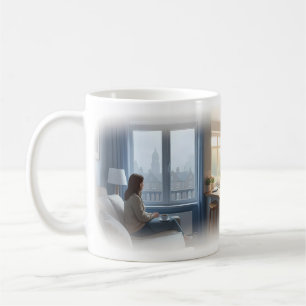 Allein nach der Trennung Stille Morgen Tasse