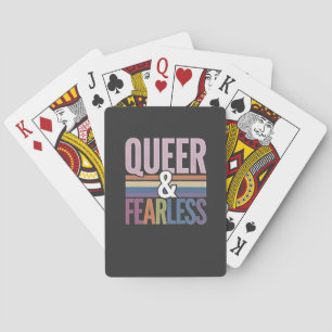 Allein queer und furchtloser LGBT-Preis Spielkarten