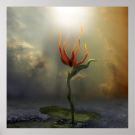 allein | Surreal Digital Art Poster