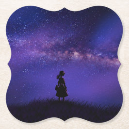 Allein und Sternennacht Untersetzer