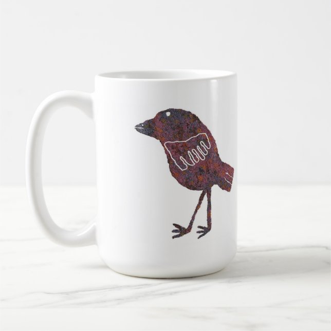 Allein Vogel-Petroglyphe, allein Tasse des Bild-4 (Links)