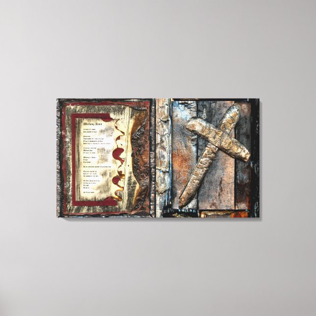 Allein zu Fuß und über die Kraft laufen Leinwanddruck (Vorderseite)