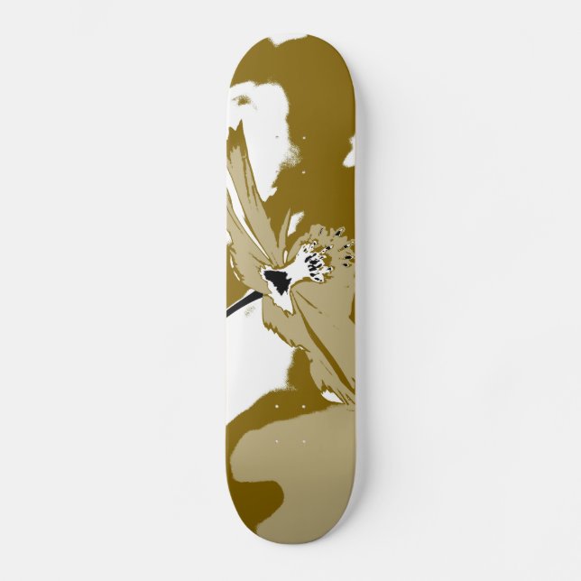 Alleine Blume - Skateboard der Fine Art (Vorderseite)