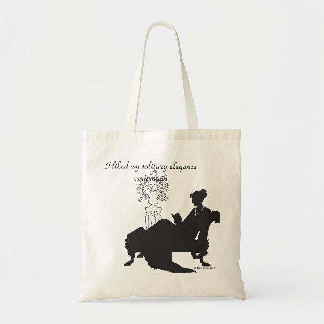Alleine Eleganz-Tasche Janes Austen Tragetasche (Vorne)