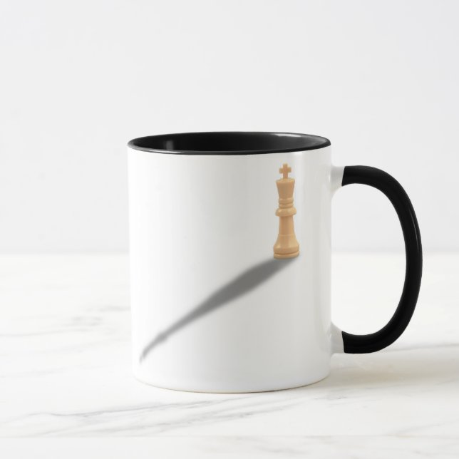 Alleiner Whiite König Tasse (Rechts)