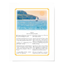 Alleinsegeln mit Gedicht Größe 8.5x11