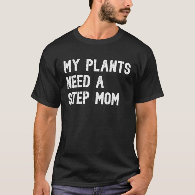 alleinstehender Gärtner Stiefmutter Gärtnern Pflan T-Shirt (Vorderseite)