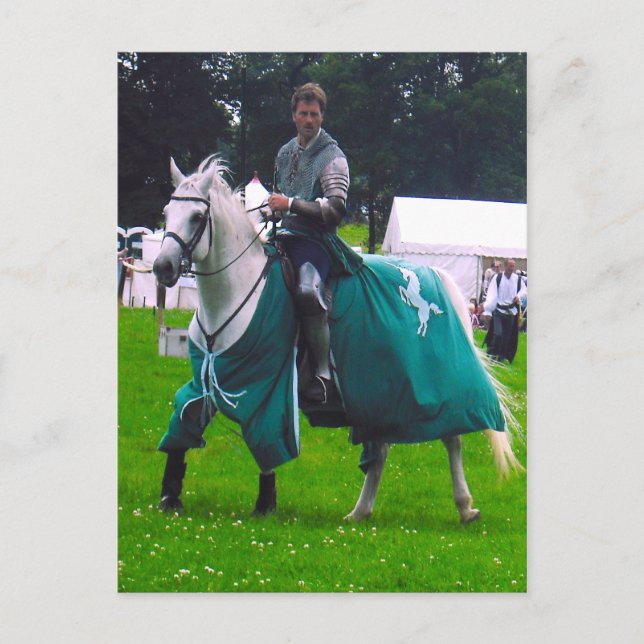 alleinstehender Ritter Postkarte (Vorderseite)