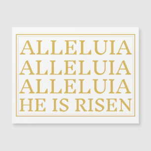 Alleluia Er ist die Magnetkarte für Ostern.