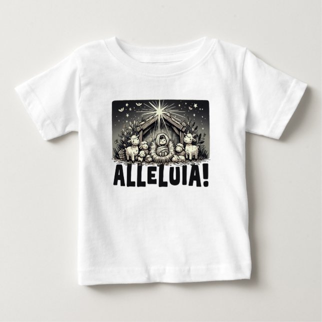 Alleluia!: Joy of the Nativity Baby T-shirt (Vorderseite)