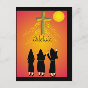 "Alleluia" katholische religiöse Geschenke Postkarte