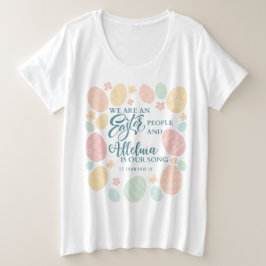 Alleluia Ostereier Große Größe T-Shirt
