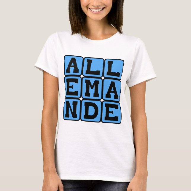 Allemande, Barocktanz T-Shirt (Vorderseite)