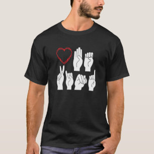 Allen amerikanischen Gebärdensprachen sei freundli T-Shirt