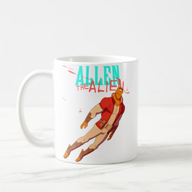 Allen Der Unbesiegbare Alien Kaffeetasse (Links)