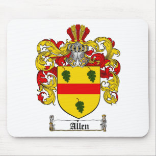 ALLEN-FAMILIENWAPPEN - ALLEN-WAPPEN MOUSEPAD