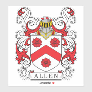 Allen Familienwappen Aufkleber