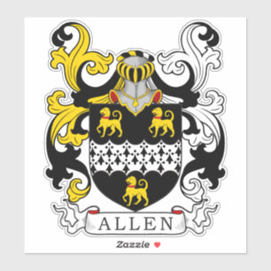 Allen Familienwappen Aufkleber