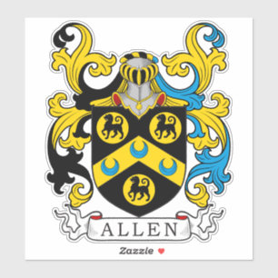 Allen Familienwappen Aufkleber