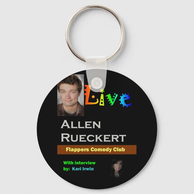 Allen Rueckert LIVE Schlüsselanhänger (Vorderseite)
