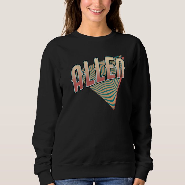 Allen Texas Throwback Vintag Retro Sweatshirt (Vorderseite)