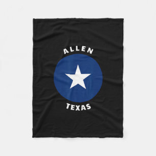 Allen Texas Tx Bullseye Reise Urlaub Souvenir  Fleecedecke