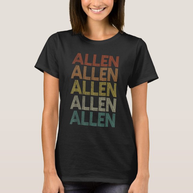 Allen Vintage Retro T-Shirt (Vorderseite)