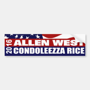 Allen West Condoleezza Rice 2016 Autoaufkleber