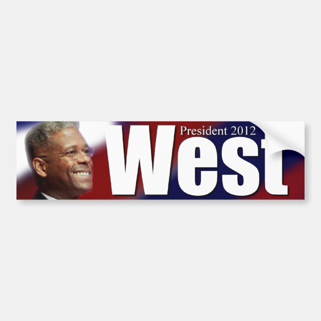Allen West für Präsidenten - 2012 Autoaufkleber (Vorne)