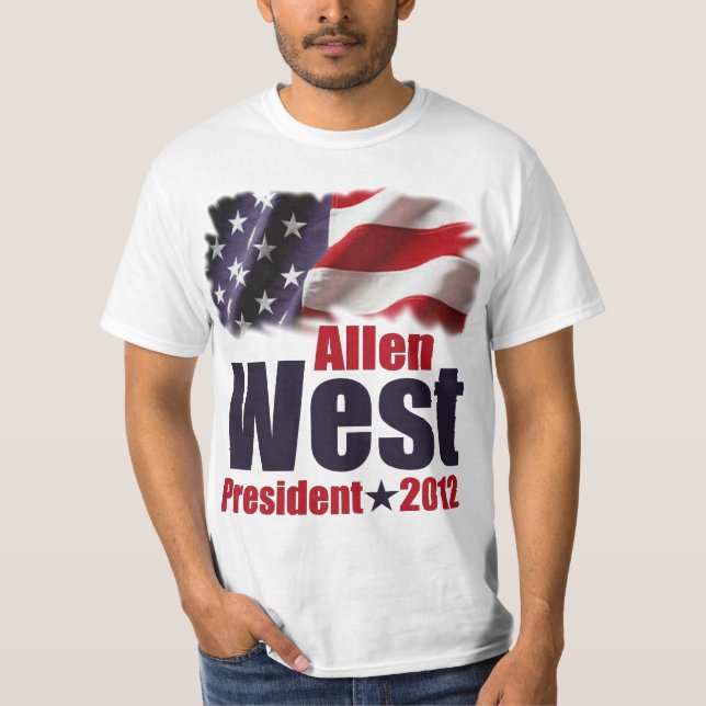 Allen West für Präsidenten 2012 T-Shirt (Vorderseite)