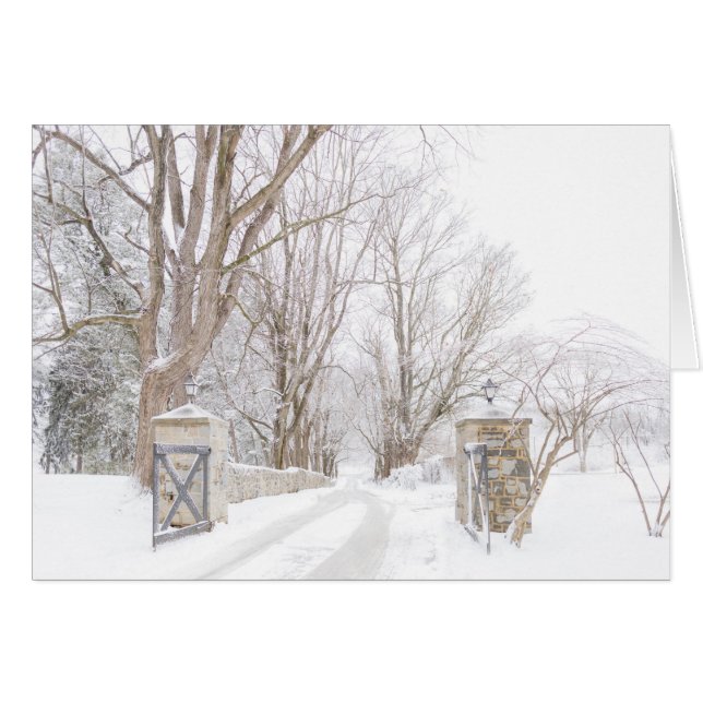 Allenberry Erholungsort-Eintritt im Schnee (Vorderseite (Horizontal))