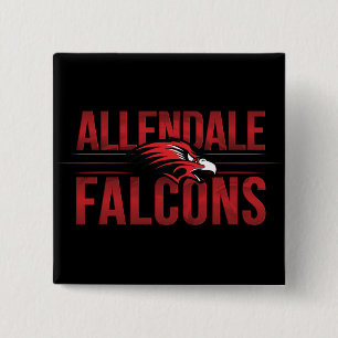 Allendale Falcons #2 Button