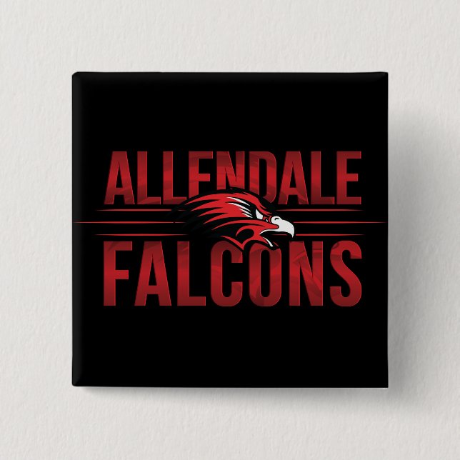 Allendale Falcons #2 Button (Vorderseite)