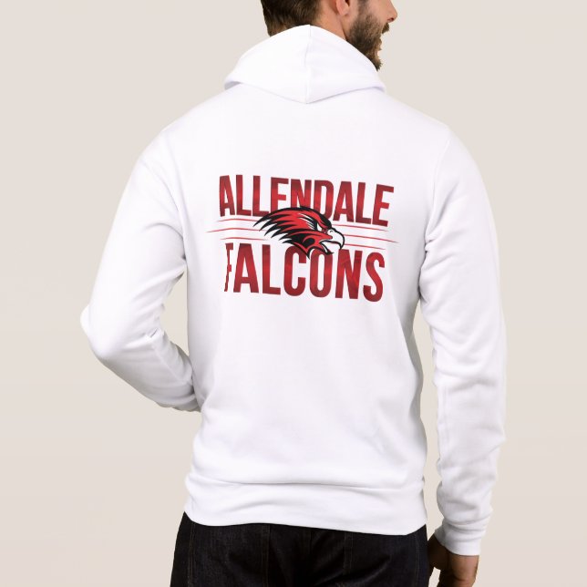 Allendale Falcons #2 Hoodie (Rückseite)