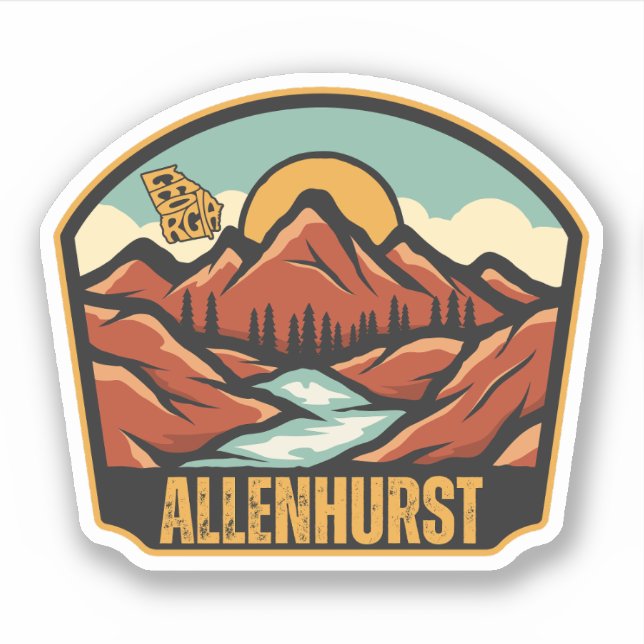 Allenhurst, Georgien Aufkleber (Vorderseite)