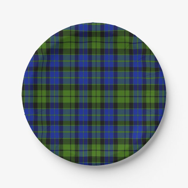 AllenScottishTartan Pappteller (Vorderseite)