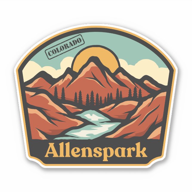 Allenspark, Colorado Aufkleber (Vorderseite)
