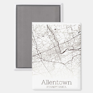 Allentown PA Stadtplan Magnet