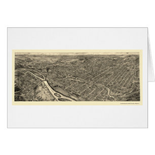 Allentown, panoramische Karte PAs - 1922