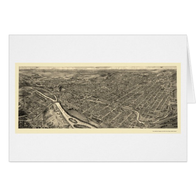 Allentown, panoramische Karte PAs - 1922 (Vorderseite (Horizontal))