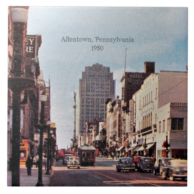 Allentown, Pennsylvania, 1950, Fliese (Vorderseite)