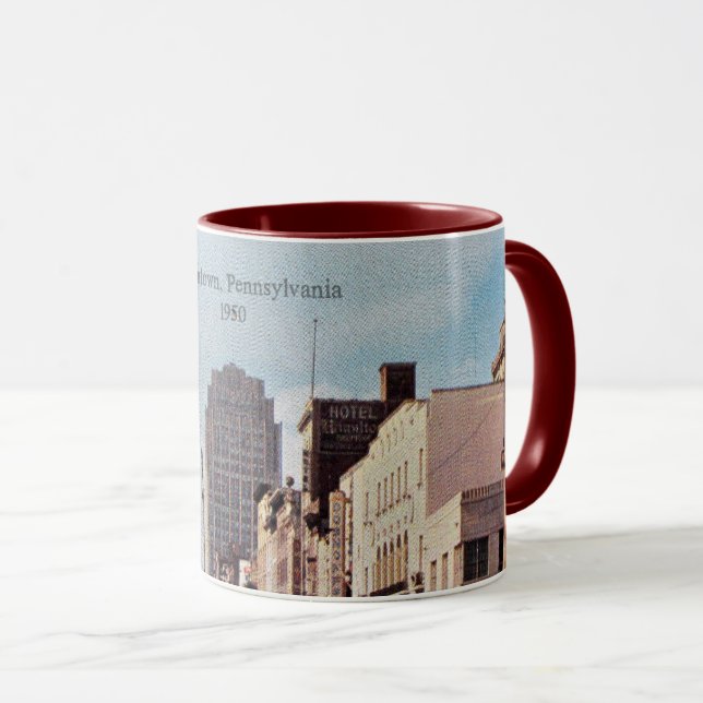 Allentown, Pennsylvania 1950 Tasse (VorderseiteRechts)