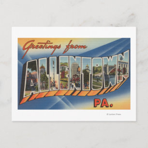 Allentown, Pennsylvania - Große Briefszenen Postkarte