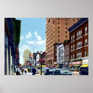 Allentown Pennsylvania Hamilton Street Poster