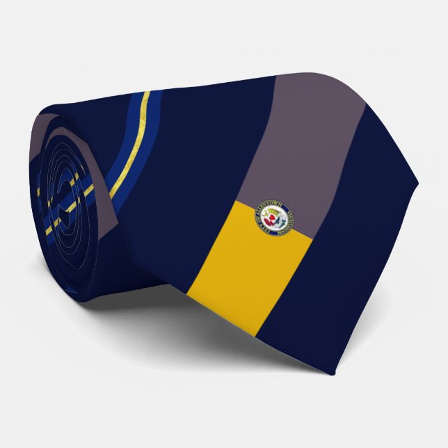Allentown (Pennsylvania) Stadtflagge Neck Tie Krawatte (Gerollt)